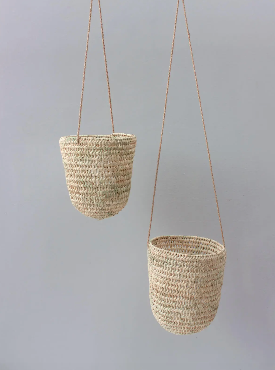 Open Weave Dome Hanging Basket