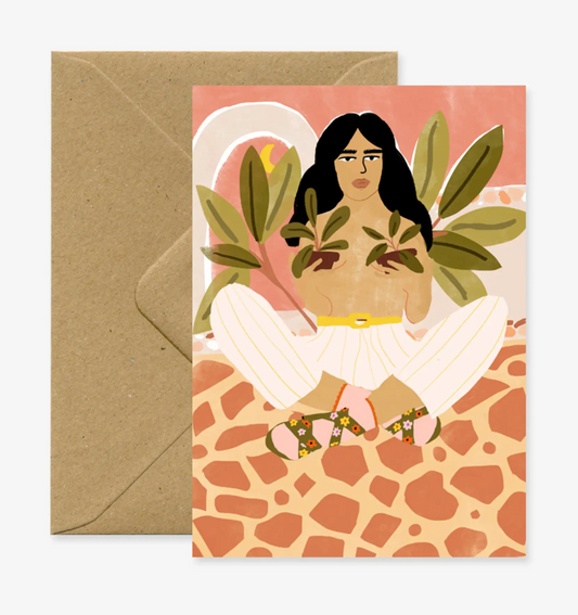 Crazy Plant Lady Greeting Card