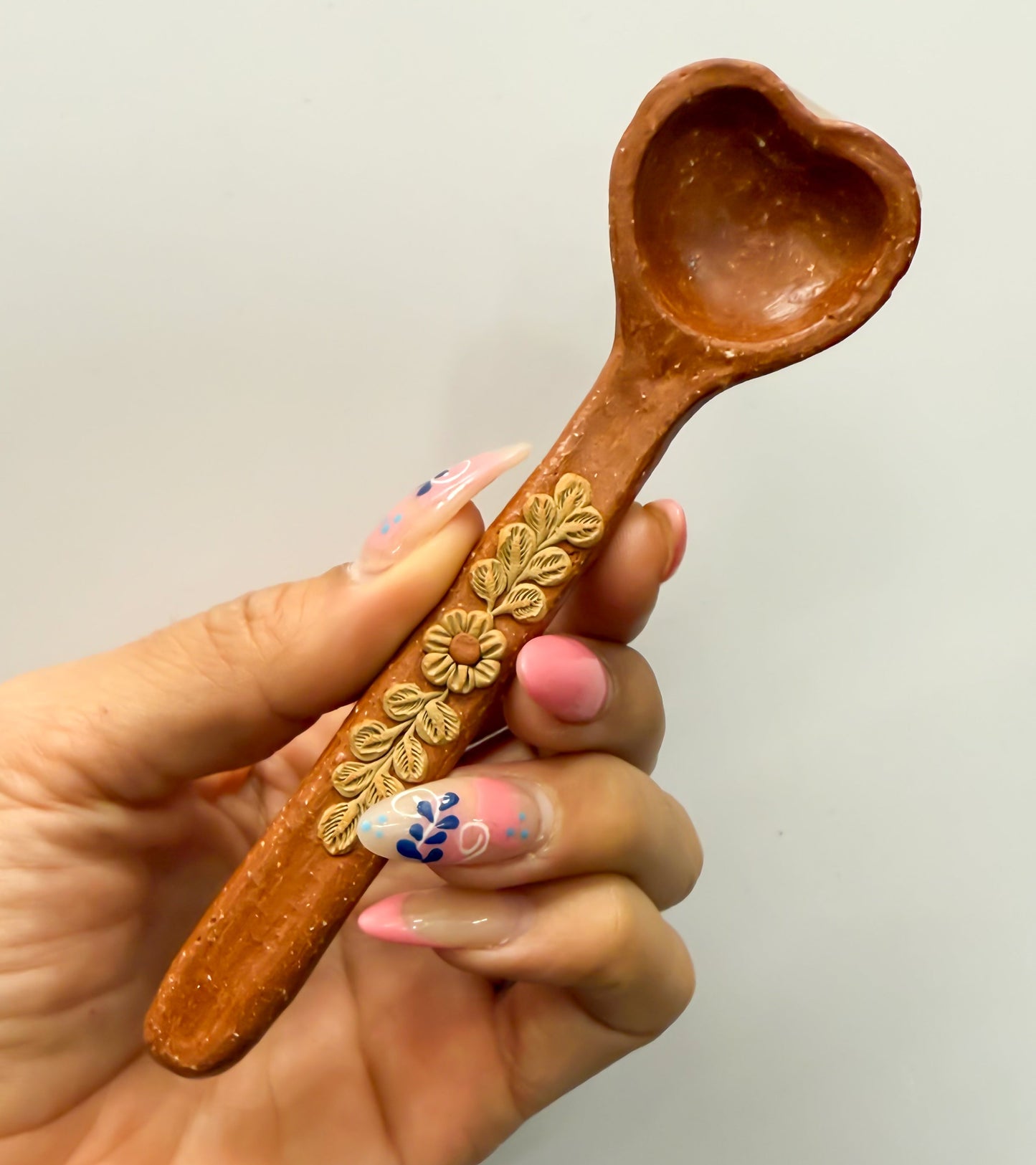 Velasco Oaxaca Pottery Spoon Clay Spoon Oaxacan Pottery Atzompa Pottery