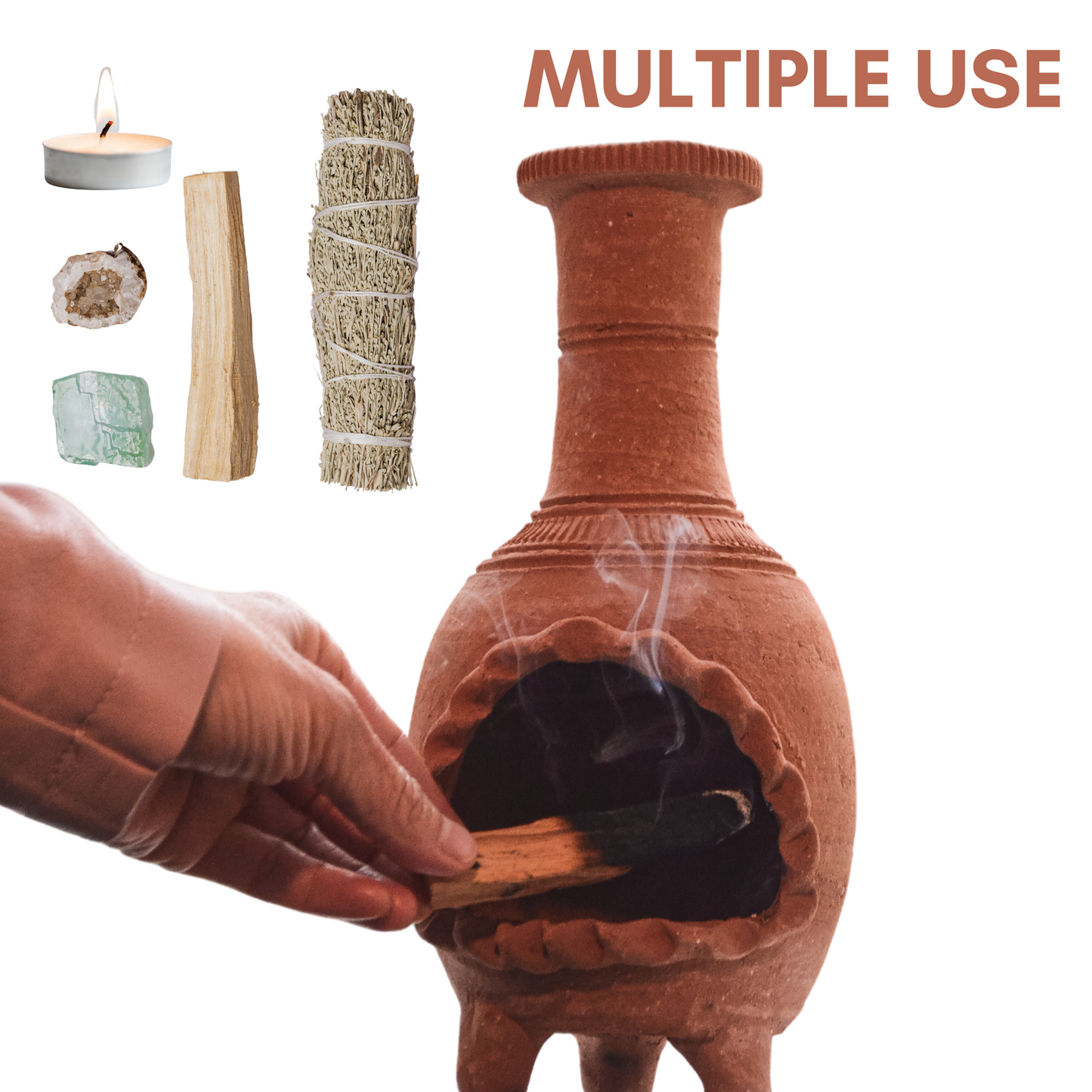 Mini chimney for incense chimenea miniatura para incienso mexican