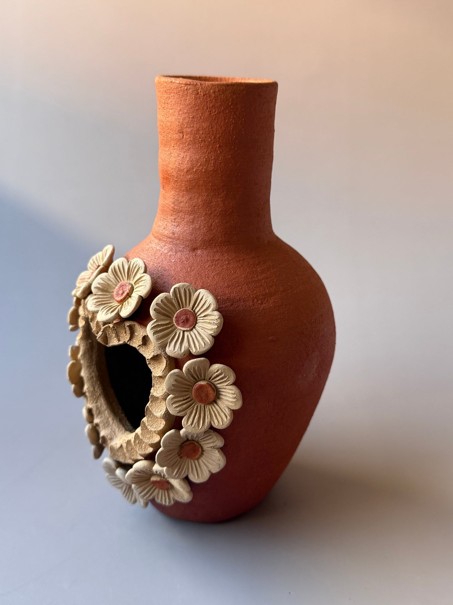 Colores Del Suelo Oaxaca Pottery Mini Chimenea Barro Bordado Mini Chimney