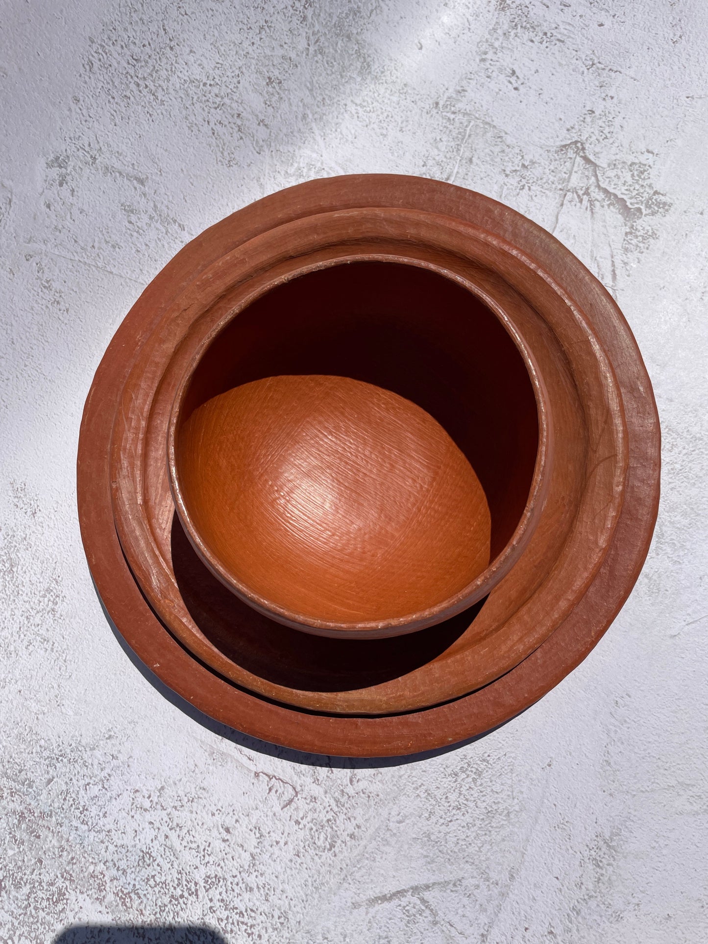 Oaxaca Red Clay Pottery 4Pc Set Plates And Clay Bowls Mexican Red Clay Pottery  San Marcos Tlapazola Red Clay Pottery Plato Barro