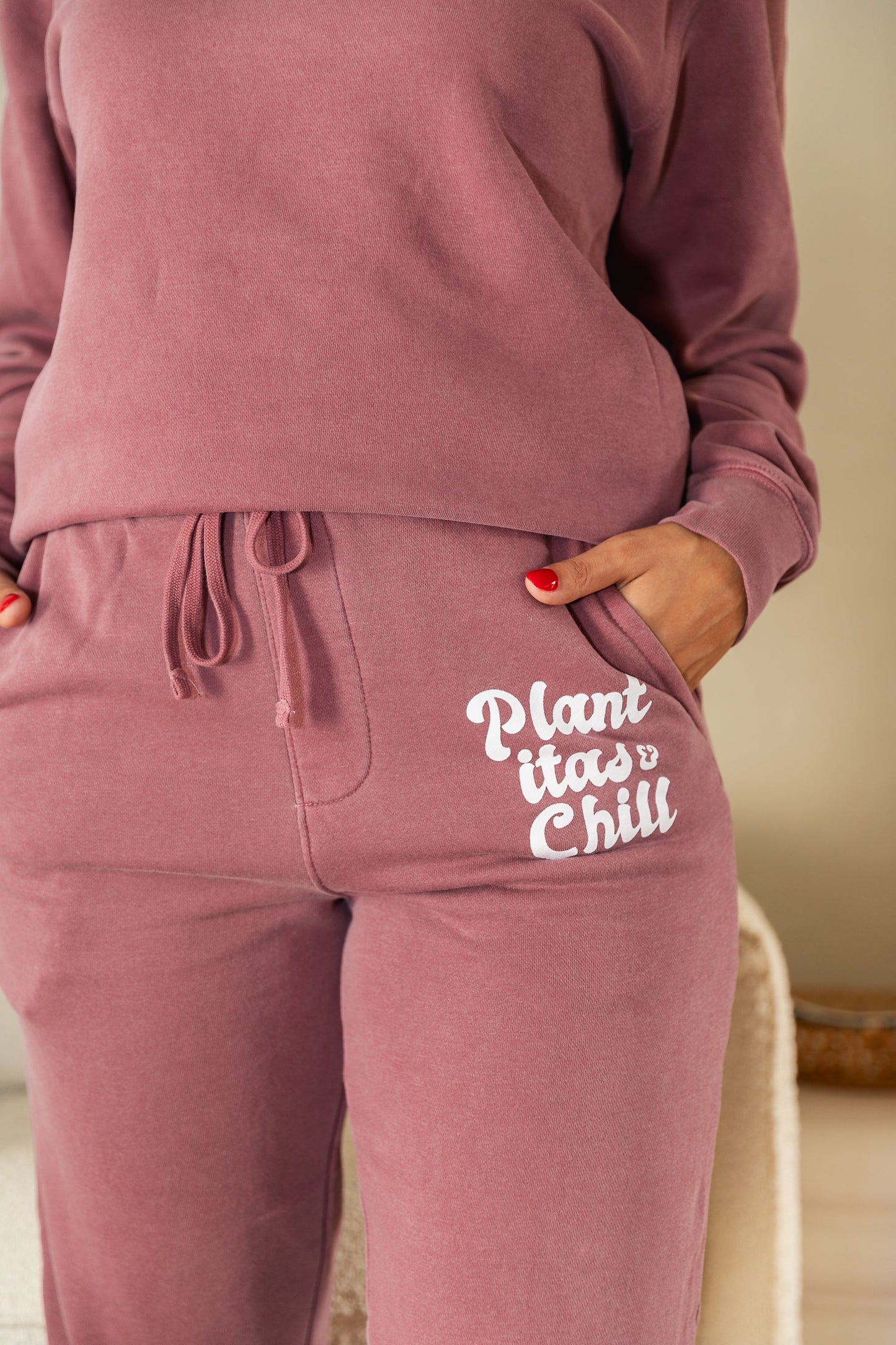 Plantitas & Chill Pink Sweatpants