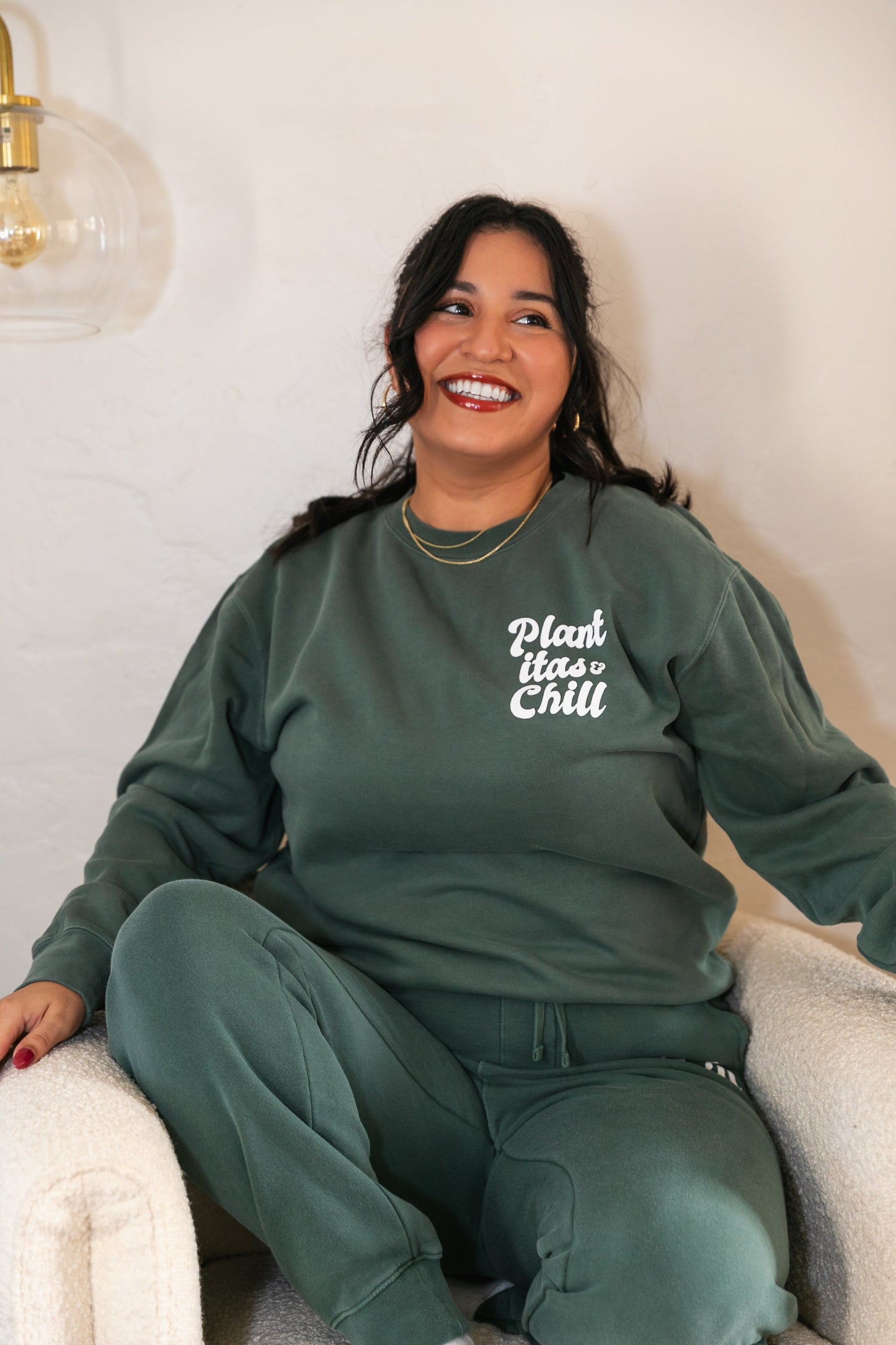 Plantitas & Chill Green Sweatshirt