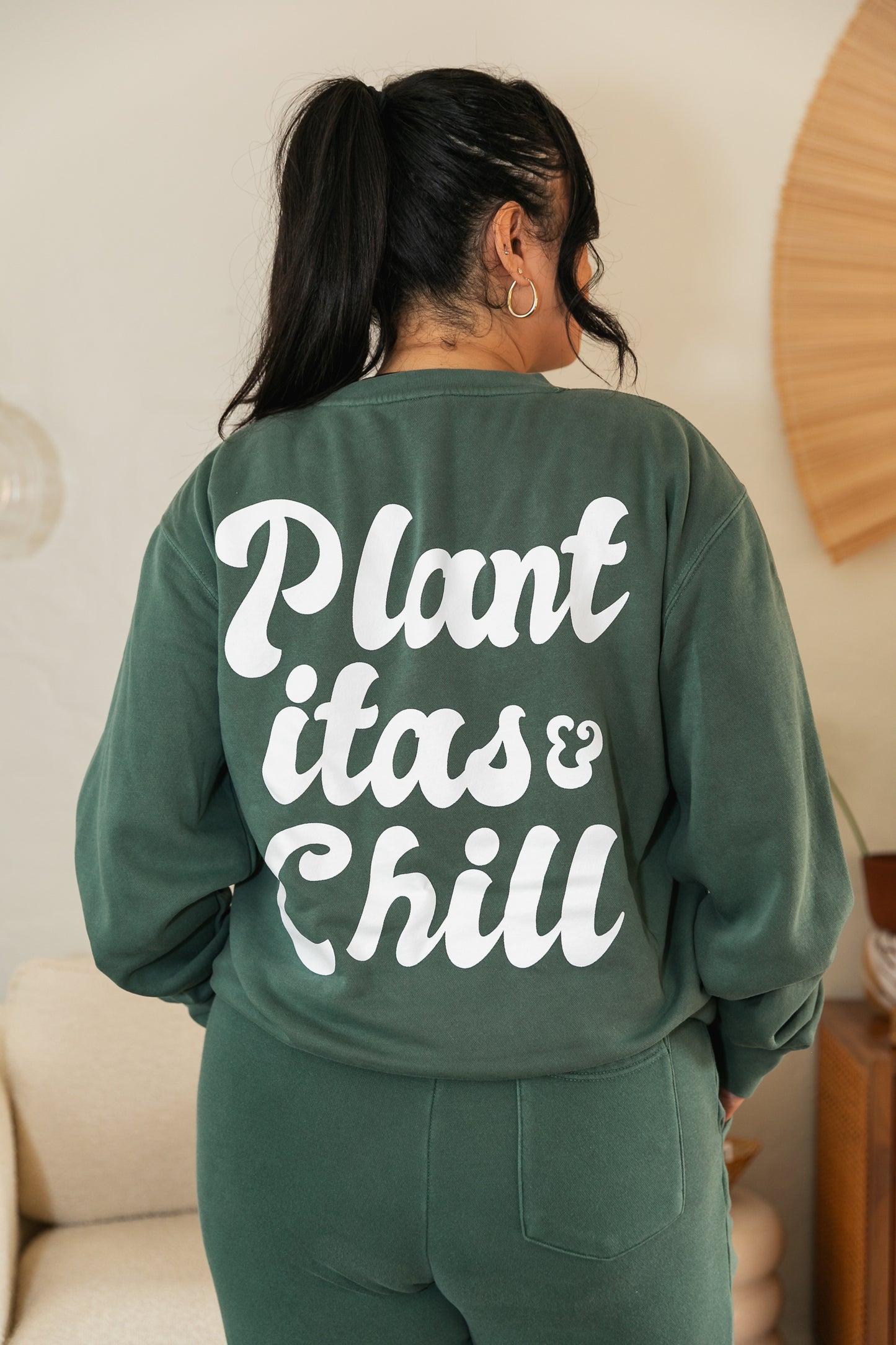 Plantitas & Chill Green Sweatshirt