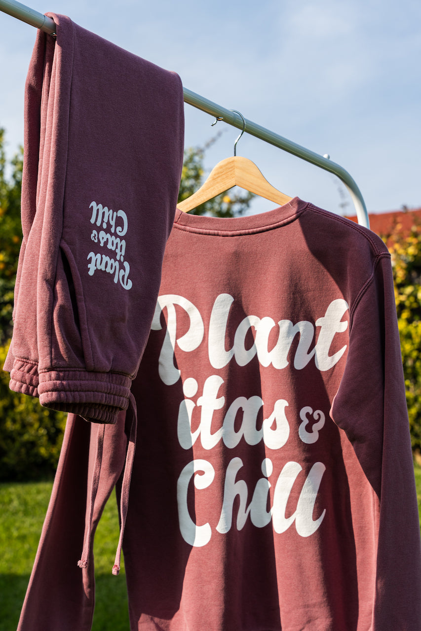 Plantitas & Chill Pink Sweatshirt