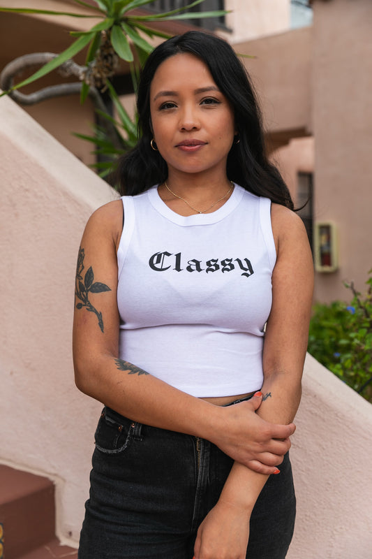 Classy White Tank