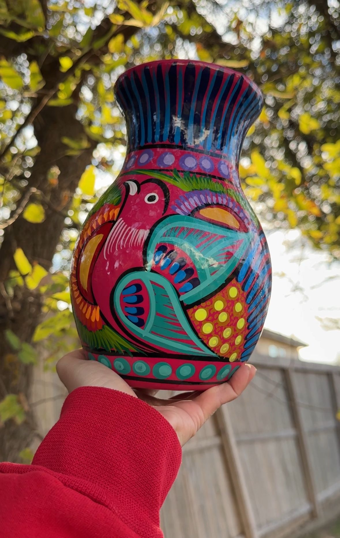 Flower Vase hand made in Mexico