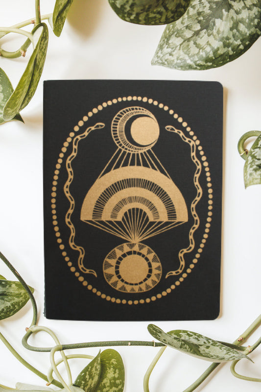 Moon & Sun 6 Month Planner (Black)