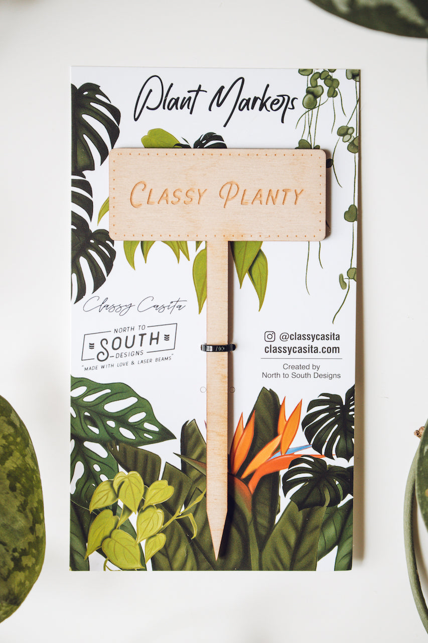 'Classy Planty' Plant Marker